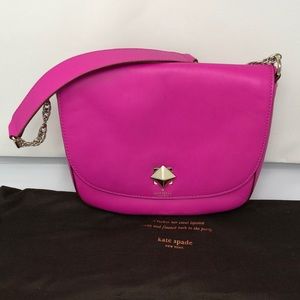 KATE SPADE | Magenta Leather Shoulder Purse Bag